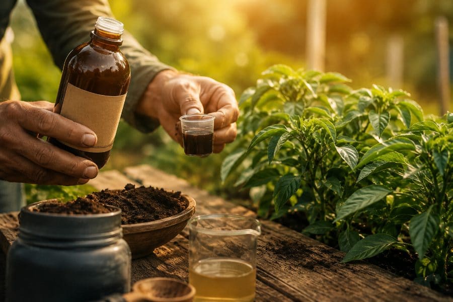 Pendampingan penakaran dosis produk organik