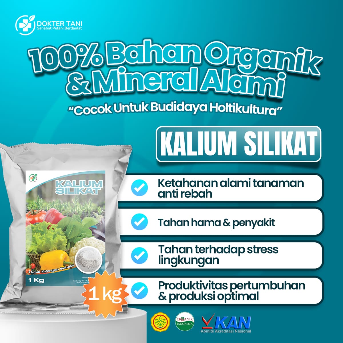 Kalium Silikat Dokter Tani (Multi Kemasan)